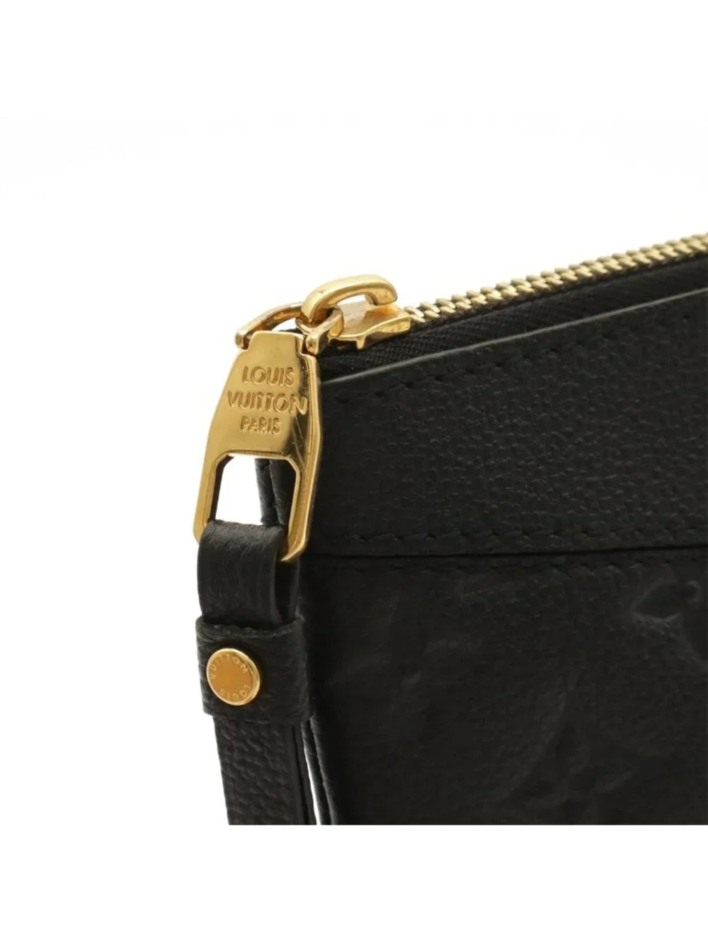 Louis Vuitton Monogram Empreinte Daily Pouch Clutch Leather Noir Black